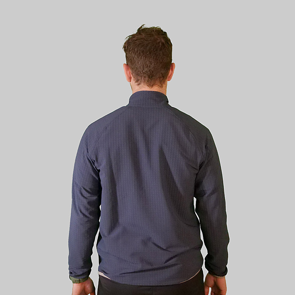 veste polaire imperméable bleue