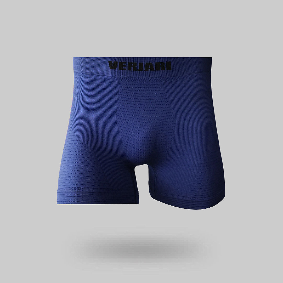 boxer bleu anti-transpirant running sans coutures