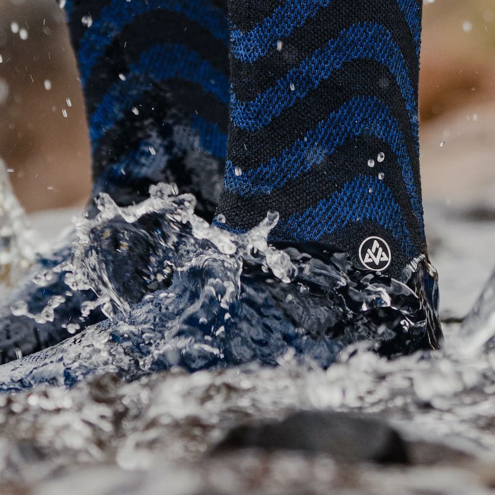 Chaussettes étanche haute WATERPROOF CONCEPT bleu Thyo - Montania Sport